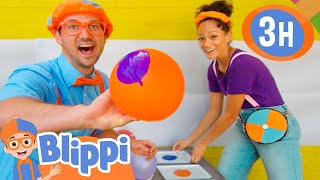 Blippi and Meekah Use BALLOONS To PAINT  More  Blippi and Meekah Best Friend Adventures [upl. by Eciral]