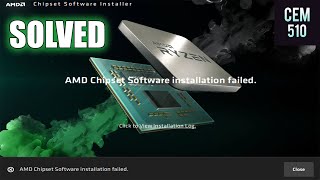 How to fix AMD Chipset Software installation failed Cant install AMD Chipset Drivers [upl. by Drofxer]