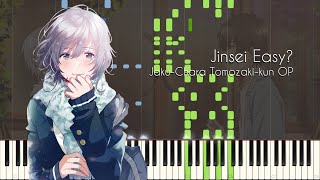 FULL Jinsei Easy  JakuChara Tomozakikun OP  Piano Arrangement Synthesia [upl. by Llerrud]