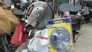 Changing the blade on a miter saw [upl. by Lundgren935]