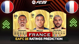 FIFA 25  FRANCE UPGRADES amp DOWNGRADES PLAYER RATINGS EA FC 25 [upl. by Garrard708]