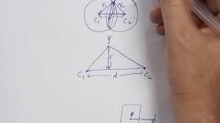 Two spheres of radii r1 and r2 cut orthogonallyProve that the radius of the comm r1r2√e12r22 [upl. by Llorrad]