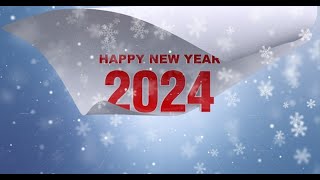 Happy New Year 2024 Wishes Card  Motion Graphics template  Envato elements [upl. by Raychel]