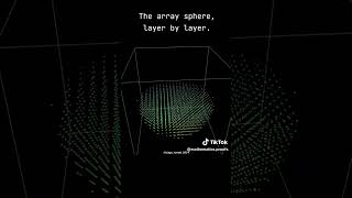 Recursive Mathematics Art The 3D Array Sphere Layer by Layer Desmos3D desmos visualmath [upl. by Weiss]