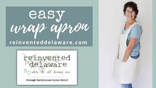 How to Sew an Apron  Back Wrap Apron [upl. by Seavey]