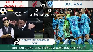 RELATO DE GONZALO COBOBOLÍVAR CLASIFICA A CUARTOS DE FINAL Y ELIMINA AL PARANAENSE EN BRASIL [upl. by Latin]