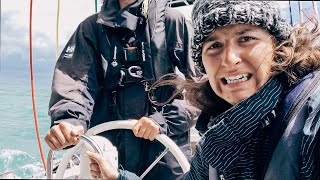 A ROUGH RIDE WIND OVER TIDE going through THE NEEDLES 😩  SAILING WAYZGOOSE WARRIOR Ep 4 [upl. by Emeric]