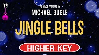 Michael Buble  Jingle Bells  Karaoke Higher Key [upl. by Neira641]