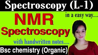 L1 NMR spectroscopy bsc 3rd year organic chemistry nmr spectroscopy knowledge adda [upl. by Eltsyek]