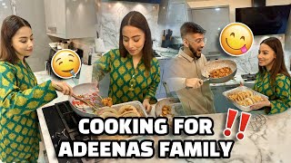 WE COOKED SOMETHING SPECIAL FOR ADEENAS FAMILY IFTAR DAWAT 😍 [upl. by Milford]