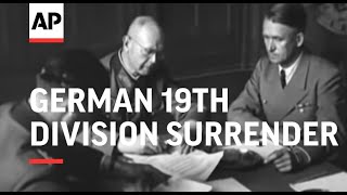 GERMAN 19TH DIVISION SURRENDER  LUNEBURG  GERMAN SURRENDER  GERMAN DELEGATES IN SCOTLAND  NO SOU [upl. by Johen]