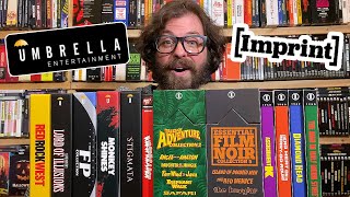 HUGE Australian Boutique Bluray Unboxing Umbrella and Imprint [upl. by Leipzig]