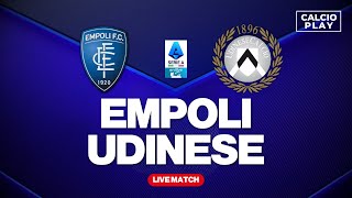 ▶ EMPOLI 10 UDINESE  Serie A ENILIVE 25112024  Calcio Play Live [upl. by Kaylil]