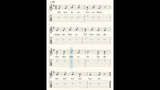 Tabs für Gitarre  deutsches Weihnachtslied quotNiklaus ist ein braver Mannquot [upl. by Coleen862]