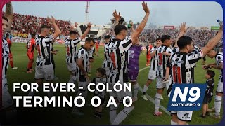 FOR EVER  COLÓN TERMINÓ 0 A 0  NOTICIERO 9 [upl. by Hardej]