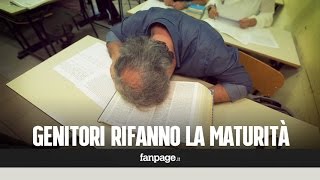 I genitori provano a rifare lesame di maturità [upl. by Letsyrc]