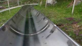 Interlaken Rodelbahn in the swiss alps summer luge [upl. by Bowler]