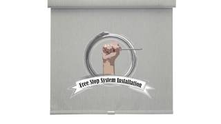 Free Stop roller shade Installation [upl. by Lonergan]