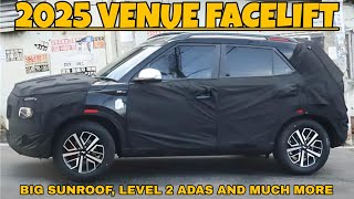 Venue Facelift Model Launch Soon in India with Panoramic Sunroof Level 2 Adas and Much More [upl. by Aikimat]