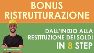 Bonus ristrutturazioni dallinizio lavori alla restituzione dei soldi Cessione credito e sconto [upl. by Naida]