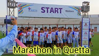 Half marathon in Quetta 2024 organized by Wayfarers [upl. by Annaes1]