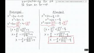 Matematik 2c  Kapitel 2  21 En lösningsformel [upl. by Chuipek]