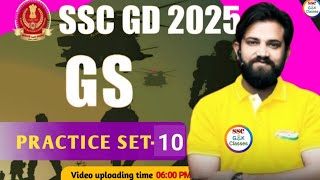 SSC GD 2025  SSC GD GS PRACTICE SET 10 SSC GD GS Class  SSC GD GS PYQ SSC MTS CGL CHSL [upl. by Jehu]