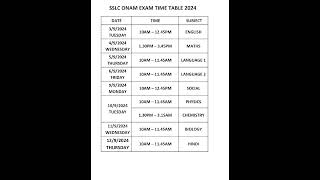 SSLC ONAM EXAM 2024 TIME TABLE  FIRST TERM EXAM  sslc timetable 2024 onamexam [upl. by Oinimreh15]