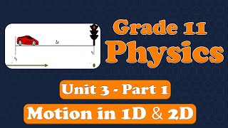 Grade 11 Physics Unit 3 Motion in 1D and 2D Part 1  with detail explanation [upl. by Ias622]