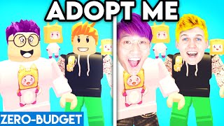 ADOPT ME WITH ZERO BUDGET ROBLOX ADOPT ME ZERO BUDGET PARODY BY LANKYBOX [upl. by Amrita]