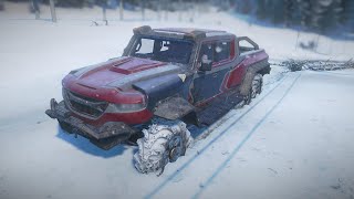 Rezvani Hercules 6x6  Realistic offroading  SnowRunner  Logitech G29 Gameplay [upl. by Revolc556]