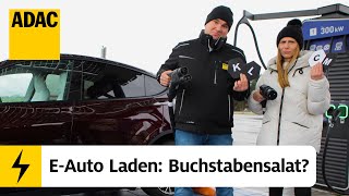 Was bedeuten die Symbole an den ELadesäulen  Unter Strom – Einfach Elektromobilität  55  ADAC [upl. by Rramahs]