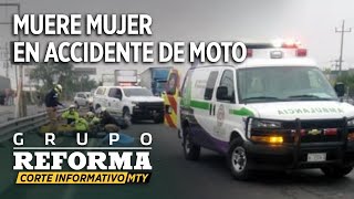 Muere pasajera de moto en choque [upl. by Spindell628]