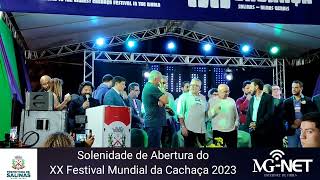 FESTIVAL MUNDIAL DA CACHAÇA DE SALINAS ABERTURA 2023 [upl. by Byram]