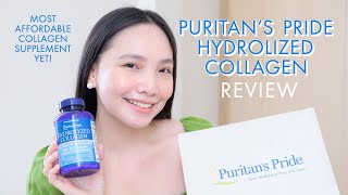 PURITANS PRIDE HYDROLIZED COLLAGEN SUPPLEMENT I MOST AFFORDABLE COLLAGEN YET  VITAMINS HAUL [upl. by Llevart]