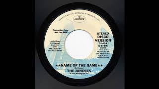 JONESES quotNAME OF THE GAMEquot Promo Disco Version [upl. by Cole]