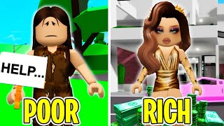 I WAS POOR AND BECAME RICH brookhaven roleplay [upl. by Preiser]