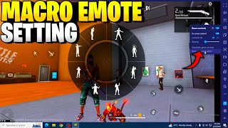 How to set macro emote in pc😲  Free fire main fast emote kaise kare alphaarijit [upl. by Frasquito579]