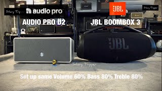 AUDIO PRO Drumfire D2 vs JBL BOOMBOX 3 [upl. by Lezned]