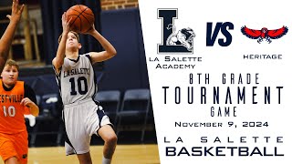 La Salette Basketball 8th Grade vs Heritage in the Schlarman Tournament [upl. by Sillyhp792]