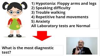 Child with Hypotonia and Walking difficulty and Repetitive Hand Movements Answer Pediatrics [upl. by Verdha]