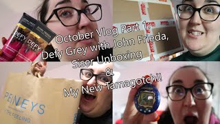 October Vlog Part 1 Defy Grey with John Frieda Siser Unboxing amp My New Tamagotchi  My MS Life [upl. by Anaitsirhc]