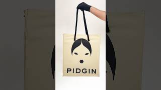 I designed a Tote Bag 🖤 Available in my youtubestore totebag pidgin [upl. by Atreb]