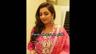 ShreyaGhoshals pretty look in pink 💞outfitshreyaghoshalindiagulimatasaadlamjarredyoutubeshorts [upl. by Zephaniah]