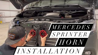 How to Install Hella Supertone Horns on a Mercedes Sprinter Van [upl. by Oirevas]