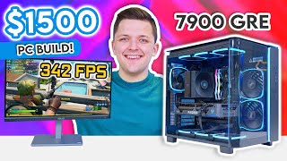 Best 1500 Gaming PC Build 2024 👑 ft RX 7900 GRE amp Ryzen 7600X w Benchmarks [upl. by Zuzana829]