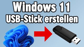 Windows 11 USB Stick erstellen  Offiziell  Media Creation Tool  Download ISO mit Rufus [upl. by Nadabus]