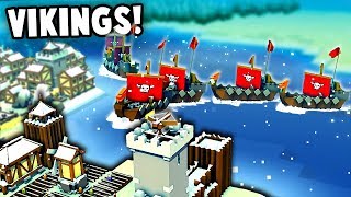 INVADING Vikings Fleet Defending our Islands Kingdoms and Castles New Update Gameplay [upl. by Akinej]