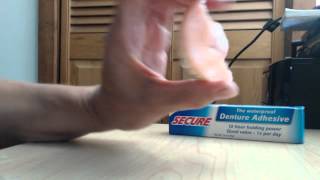 How to apply Secure denture adhesive [upl. by Nnad]