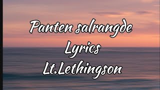 Panten salrangde song lyrics 🎧 [upl. by Ihn]